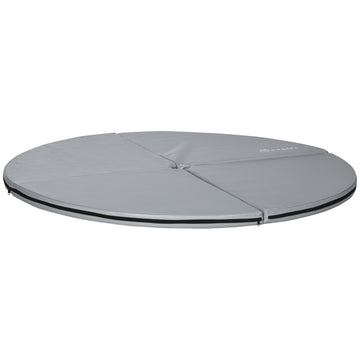 Opvouwbare paaldansmat - Gymnastiekmat | Kleur: Grijs | Afmetingen: 150x150x5 cm