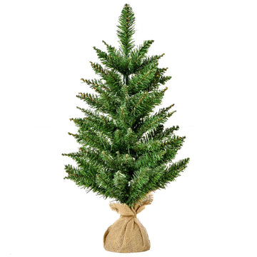 Kunstkerstboom 60 cm met 70 takken - Tafelmodel | Kleur: Groen | Afmetingen: 44x44x60 cm
