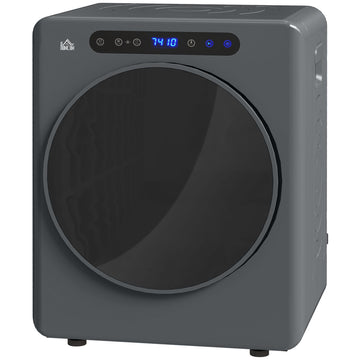Compacte wasdroger 4 kg - 6 programma's | Kleur: Grijs | Afmetingen: 49x43x61 cm