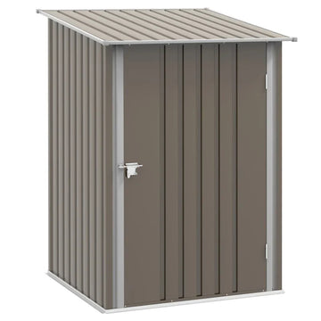 Metalen tuinschuur - Gereedschapsschuur | Kleur: Bruin | Afmetingen: 100x103x160 cm