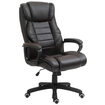 Directiestoel met massagefunctie - Bruin | Kleur: Bruin | Afmetingen: 64x74x112-120 cm