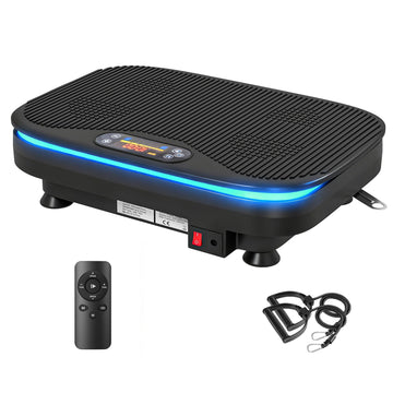 Vibratieplaat voor thuis - 99 snelheden, Bluetooth | Kleur: Zwart | Afmetingen: 32x47x12 cm