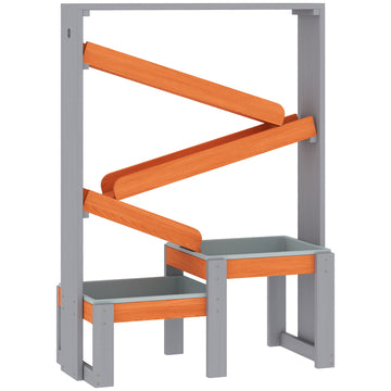 Zand- en waterspeeltafel met waterbaan | Kleur: Grijs | Afmetingen: 34,5x75x105 cm