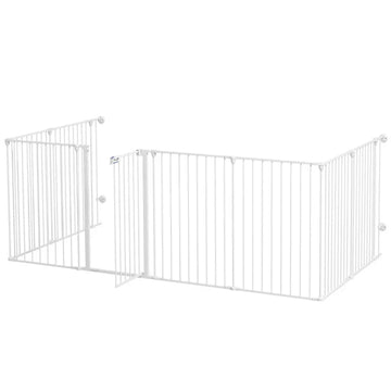 Puppyren - 8 panelen, opvouwbaar | Kleur: Wit | Afmetingen: 154x154x90 cm