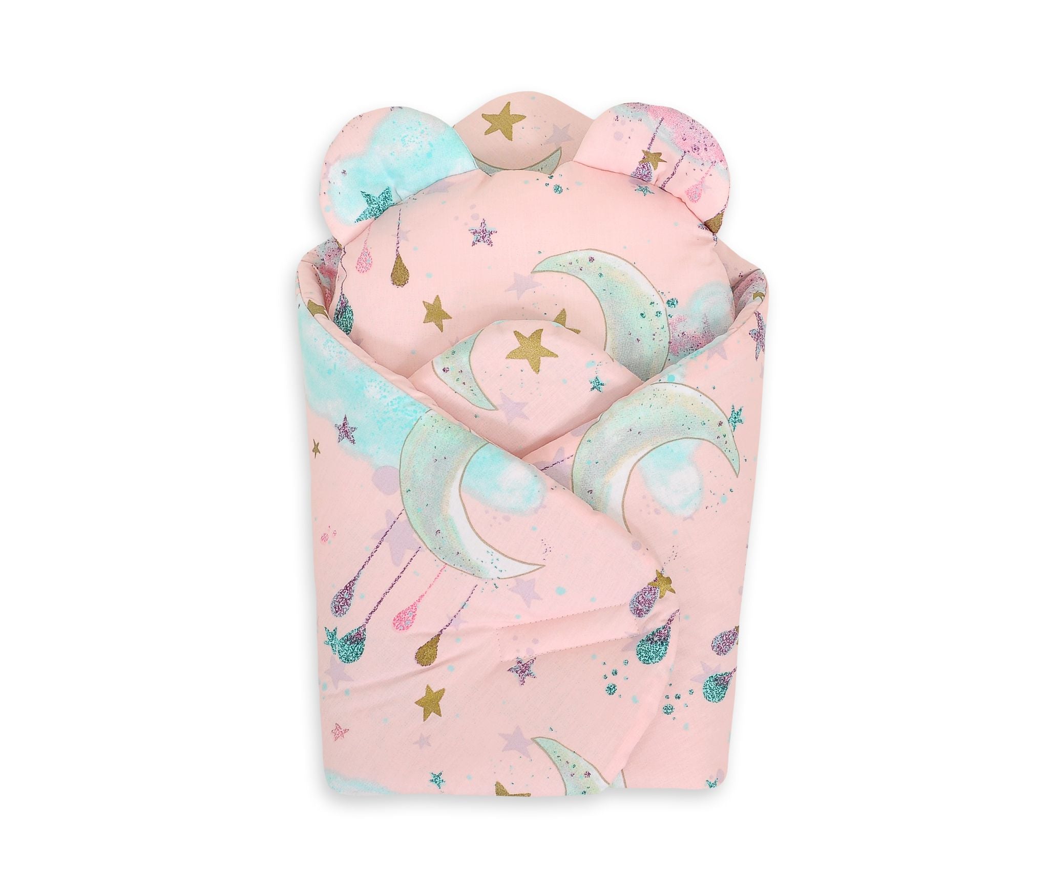 Dockfilt – 100 % bomull och Oeko-Tex, med nallebjörn, handgjord