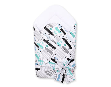 Dubbelsidigt babynest - inlindning - justerbar komfort med rosett, Ökotex-certifierad