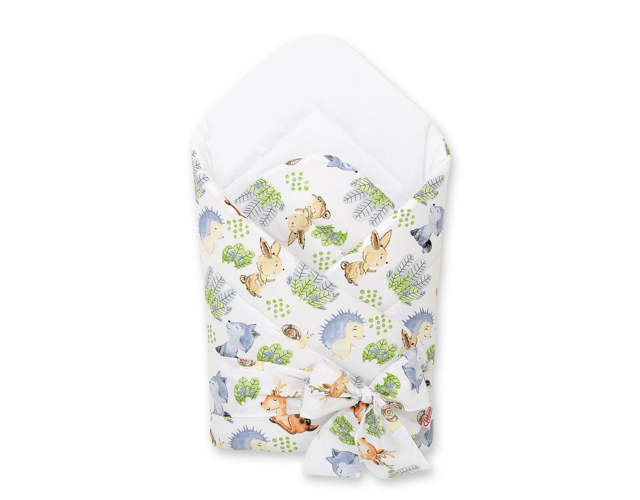 Dubbelsidigt babynest - omlottmössa - justerbar rosett för trygg och säker sömn