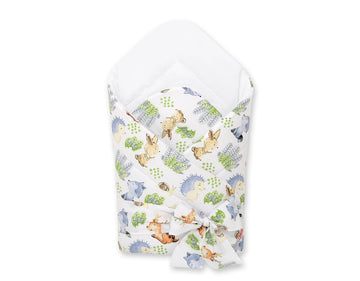 Dubbelsidigt babynest - omlottmössa - justerbar rosett för trygg och säker sömn