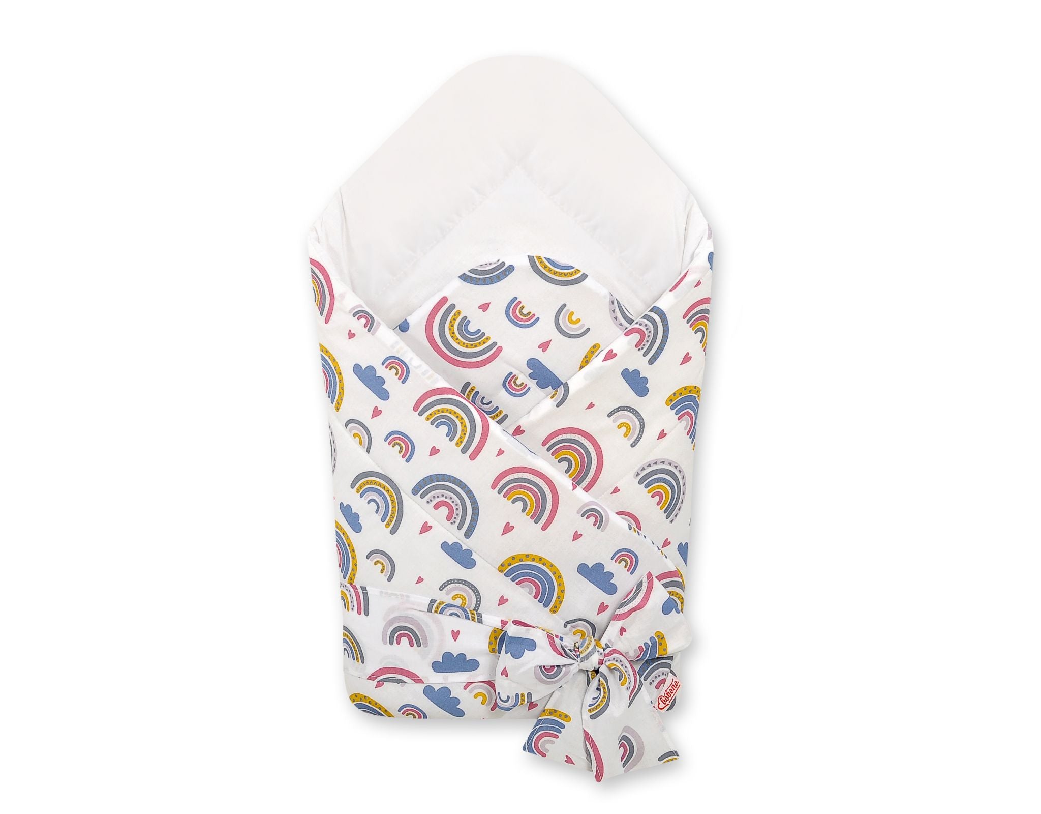 Dubbelsidigt babynest - inlindning - justerbar komfort och värme med rosett, allergivänlig