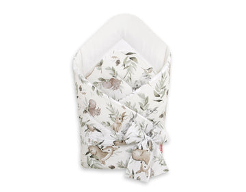 Dubbelskiktad babynest - inbäddad filt - justerbar för komfort och säkerhet