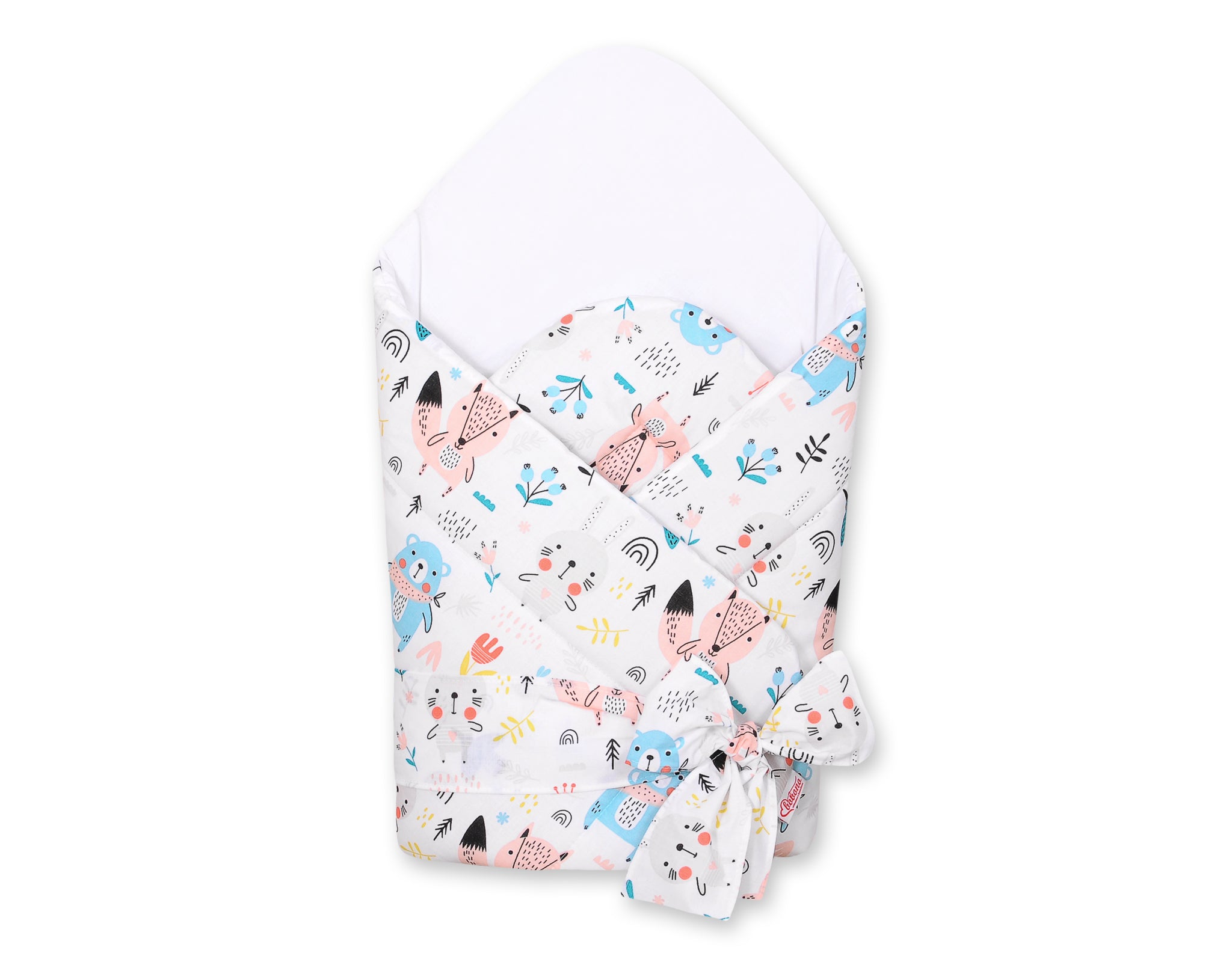Baby nest 2in1 - babynestje - versteviging en strik, 100% katoen, comfort voor pasgeborenen