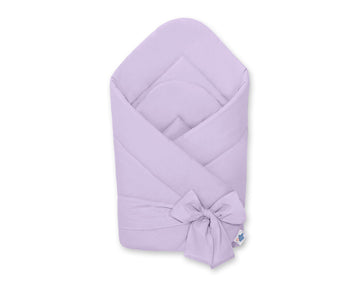 Dubbelsidigt babynest - linda i kon - justerbar rosett och allergivänlig bomull