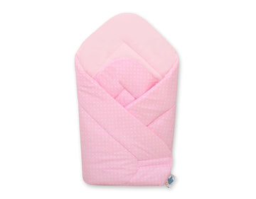 Baby nest - babynestje - 100% katoen, ademend & anti-allergisch, verstelbaar, Bear with bow roze