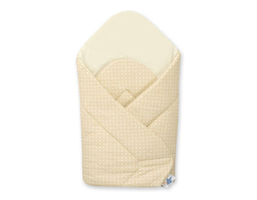 Baby nest, babynestje, extra verstevigd en ademend – Beer met strik crème, 100% katoen