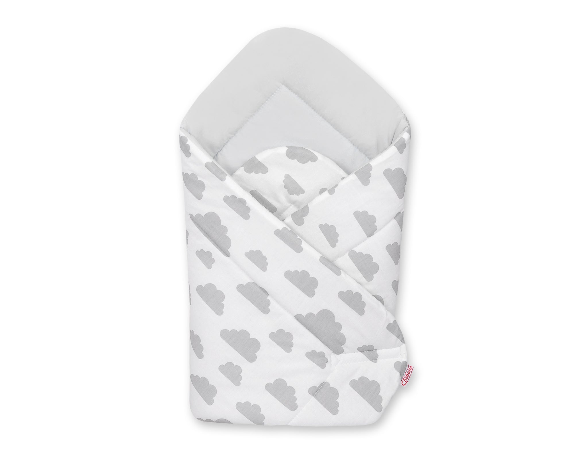 Baby nest - babynestje - veilig & comfortabel wiegen voor pasgeborenen - Clouds Grijs/Grijs