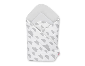 Baby nest - babynestje - veilig & comfortabel wiegen voor pasgeborenen - Clouds Grijs/Grijs