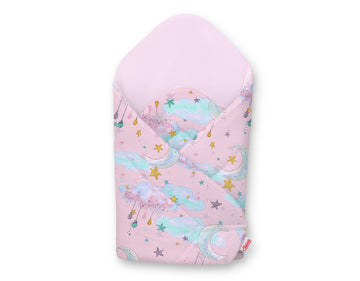 Baby nest - babynestje - 100% katoen - geborgenheid - roze - ademend en anti-allergeen