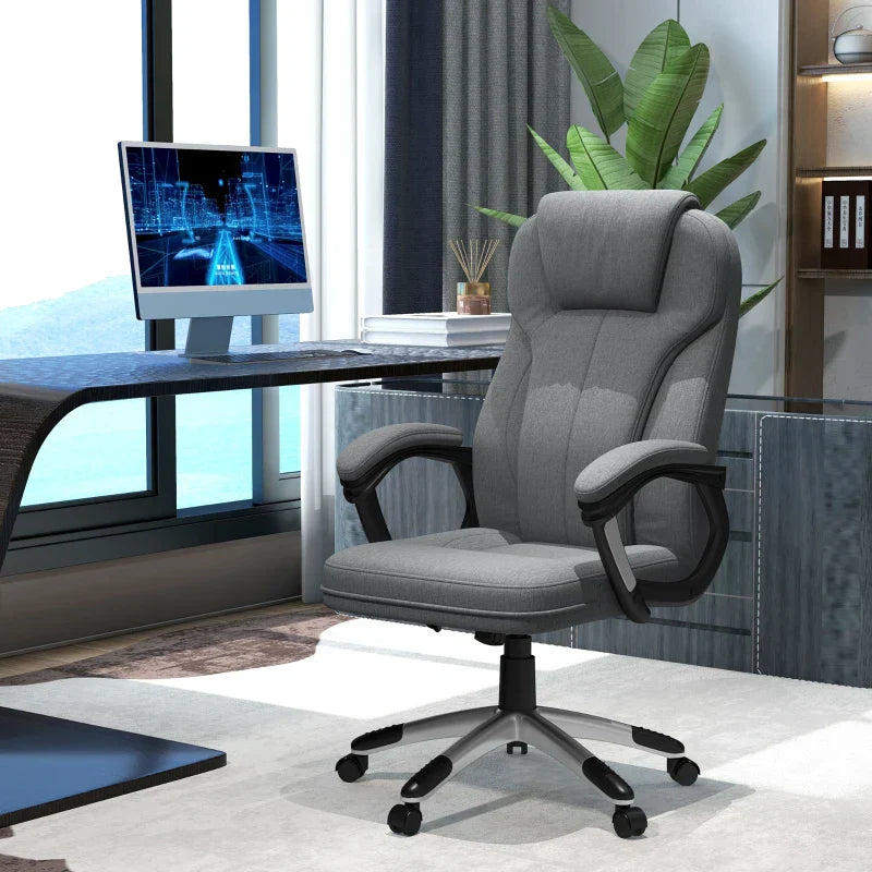 Ergonomischer Bürostuhl, verstellbar | Farbe: Grau | Abmessungen: 66x75x110-120 cm