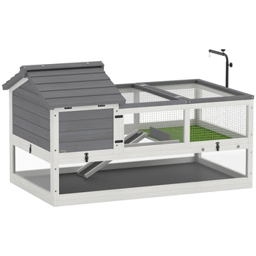 Schildpaddenhuis met lamphouder | Kleur: Grijs | Afmetingen: 70,5x116x69,5 cm