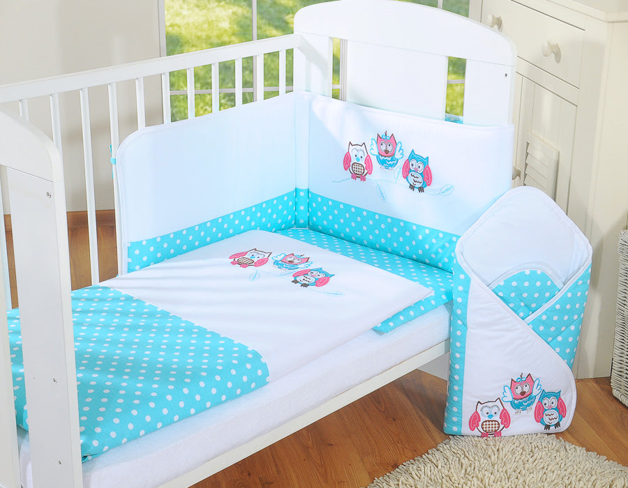 Babybeddenset 120x90 cm - wiegset - 100% katoen, Oeko-Tex, zacht & hypoallergeen