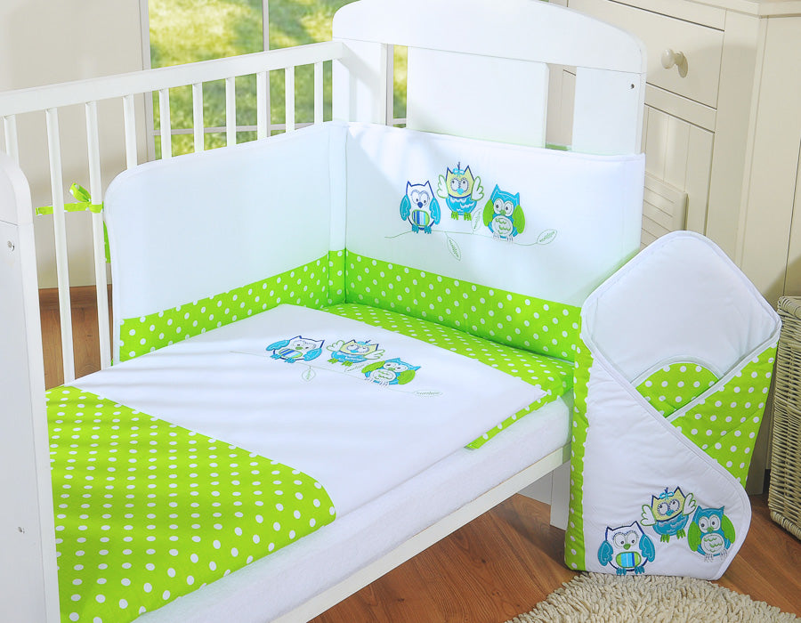 Baby beddenset 3-delig – kinderdekbedovertrek – Oeko-Tex katoen, huidvriendelijk, bumper