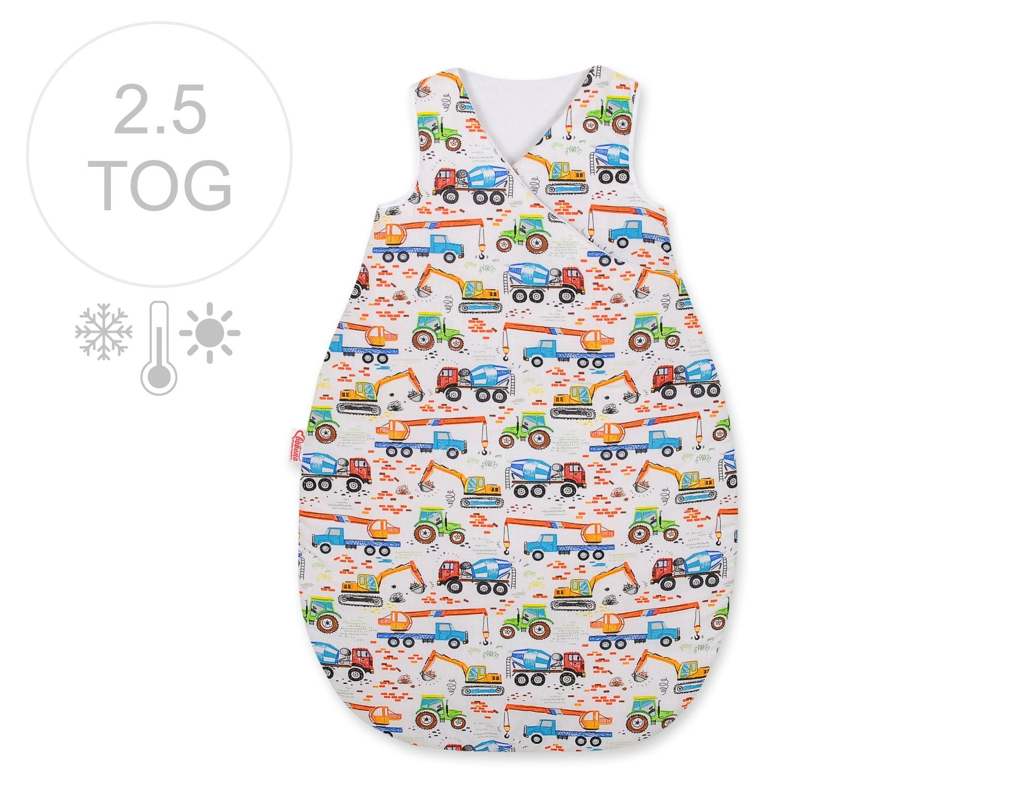 Universele babyslaapzak, slaapzakje - warmte-isolatie - ademend en hypoallergeen, 75 cm