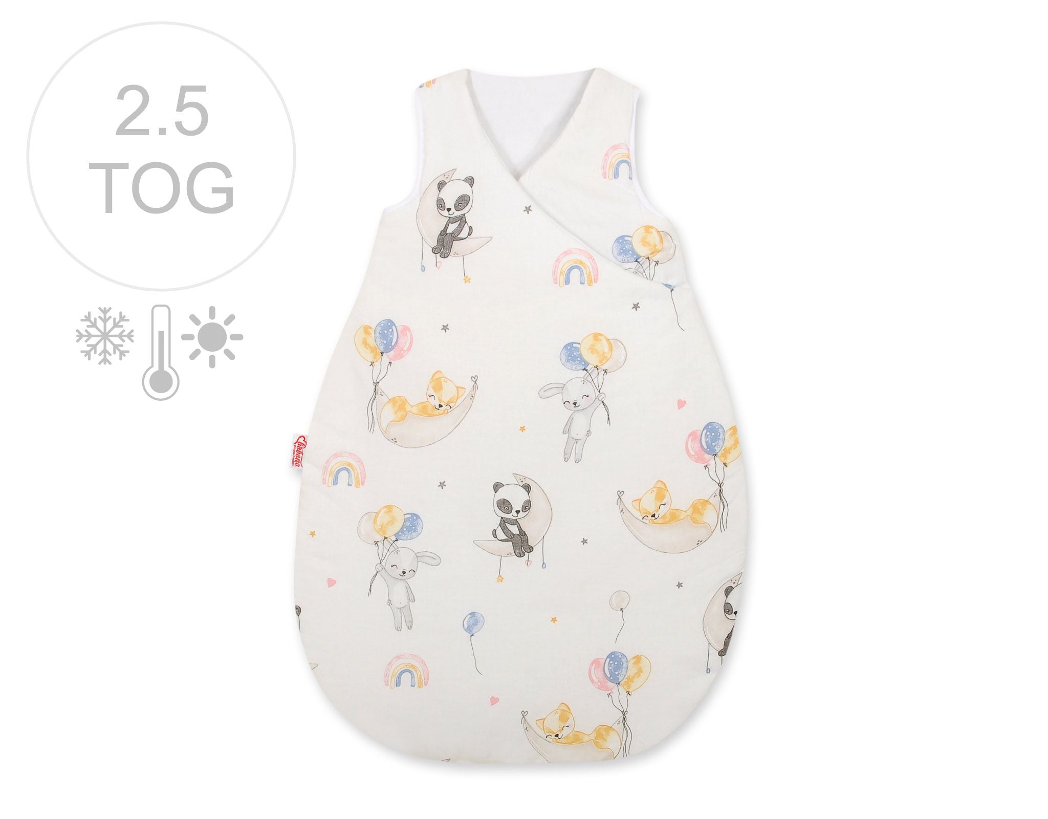 Babysovsäck - babypyjamas - Helårsbruk, allergivänlig, 75 cm, andningsbar, bekväm