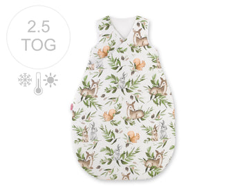 Babysovsäck, andningsbar och lätt - året runt - 75 cm - skogsgrön