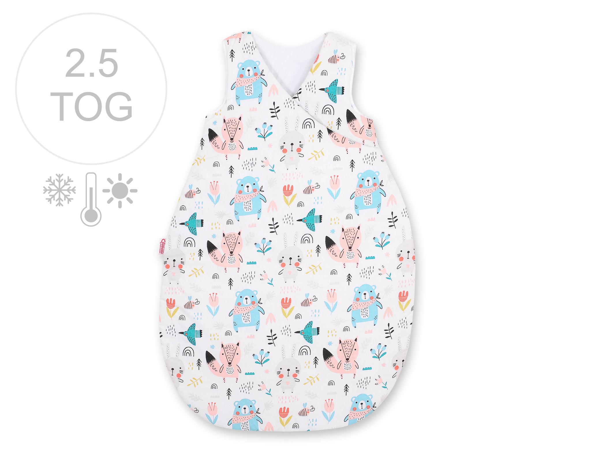 Universele slaapzak baby - all-season babymummy - ademend & huidvriendelijk, 75 cm, blauwe