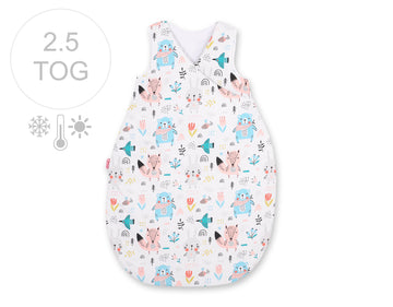 Universele slaapzak baby - all-season babymummy - ademend & huidvriendelijk, 75 cm, blauwe