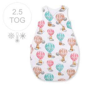 All-season slaapzak baby - baby slaapzak - ademend en hypoallergeen - 75 cm - Ballonnenprint