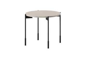 Sonatia Salontafel Rond 45 cm - Kasjmier MDF Tafelblad | Kleur: Kasjmier | Maat: 45x49 cm