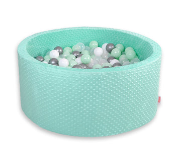 Ballenvijver – speelpool – minky fleece – 200 ballen – stimuleert hand-oogcoördinatie