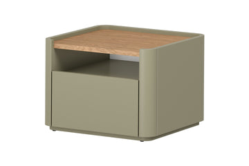 Elivo nachtkastje met lade – Scandinavisch design | Kleur: Eucalyptus & Baltische Duineik
