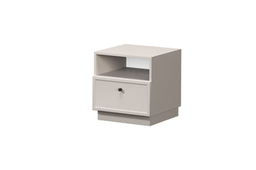 Lorini Nachtkastje met Lade - Modern & Duurzaam Design | Kleur: Kasjmier | Maat: 45x47x45 cm