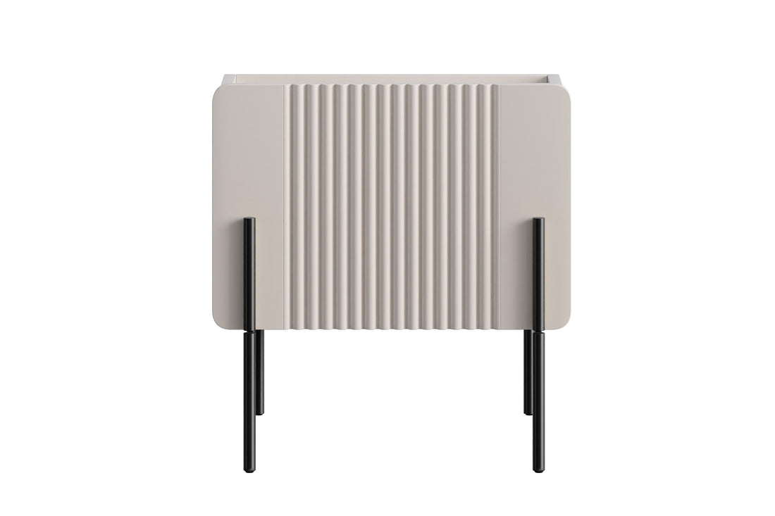 Malmi Nachtkastje met Lade – Modern Design, Geruisloos | Kleur: Kasjmier | Maat: 45x47x42 cm