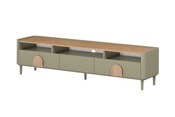 Amilio TV-meubel 200 cm met lades en klep - Eucalyptus & Baltische duineik | Kleur: Eucalyptus