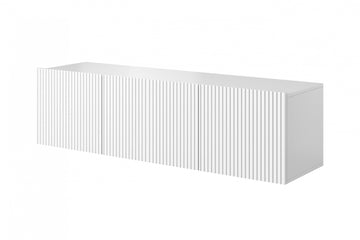 Nicole TV-wandkast 150 cm met lade - Modern, minimalistisch design | Kleur: Wit Mat