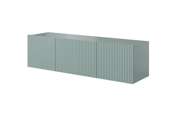 Nicole hangend tv-meubel 150 cm met lade - Modern minimalistisch design | Kleur: Salie