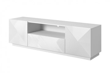 Asha TV-meubel met lade 167 cm – modern wit glans | Kleur: Wit glans | Maat: 167x50x40 cm