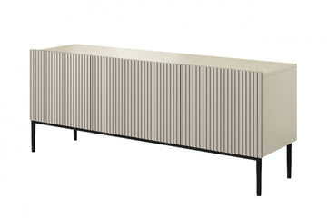 Nicole TV-meubel met lade - Stijlvol & functioneel | Kasjmier / Zwarte poten | 150 cm