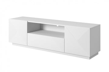 Asha TV-meubel met lades 167 cm - Modern, stevig, stijlvol | Kleur: Mat wit | Maat: 167x50x40 cm