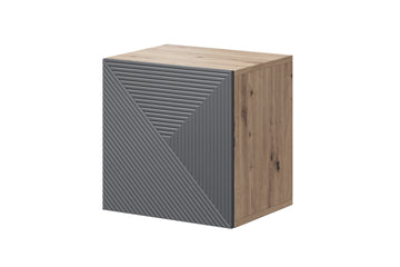 Asha hangkast 40 cm - Modern design, push to open | Kleur: Artisan eiken/Rivier steenmat