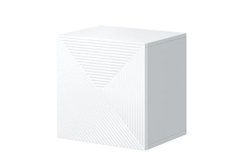 Asha Hangkast met Push-to-Open - Minimalistisch Design | Wit Glans | 40x40x32 cm