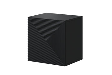 Asha Hangkast 40 cm - Zwevend Met Push To Open Systeem | Kleur: Mat Zwart | Maat: 40x40x32 cm