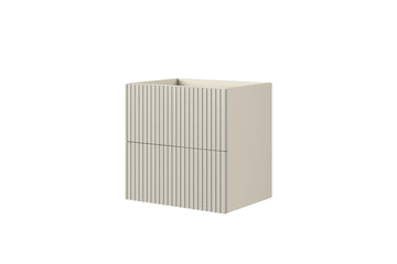 Nicole wandkastje onder wastafel - hangend met lades | Kleur: Kasjmier | Maat: 60x60x45 cm