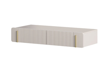 Malmi Hangende Kaptafel met Laden - Ruimtebesparend & Modern Design | Kasjmier/Goud | 100 cm