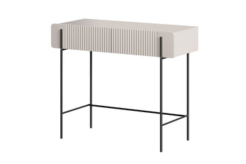 Malmi Kaptafel 100 cm met Laden - Modern Design | Kleur: Kasjmier | Poten: Zwart