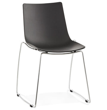 Zwarte Designstoel - Moderne Eetkamerstoel - Comfortabele Ergonomische Zitting