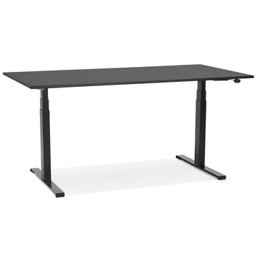 Elektrisch Zit-Sta Bureau - Hoogte Verstelbaar - Ergonomisch Comfort, 140x70 cm, Zwart Design